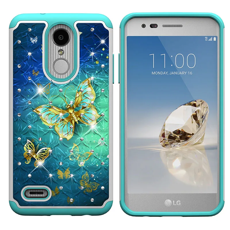 Для LG Aristo 2 K8 2018 Plus X210ULM X210 X210ULMA для чехол X210ULMG PC + TPU окрашенный сверлильный