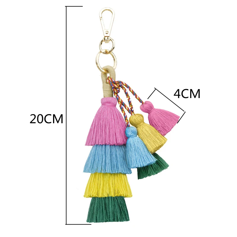 As the picture shown 1 шт. Мода башня слой кисточкой DIY Ювелирные изделия занавес одежды декоративные аксессуары цепочки для ключей Сумочка Подвеска для изготовления кистями - Цвет: As the picture shown