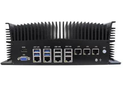 Безвентиляторный промышленный компьютер ЦП LGA 1151 7 * RJ45 GLAN 4 USB3.0 USB2.0 2 RS-232 1 RS-485 8bit GPIO
