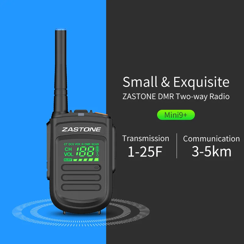 Zastone Mini9 plus DMR портативная цифровая рация UHF 400 470MHz HF трансивер коммуникатор