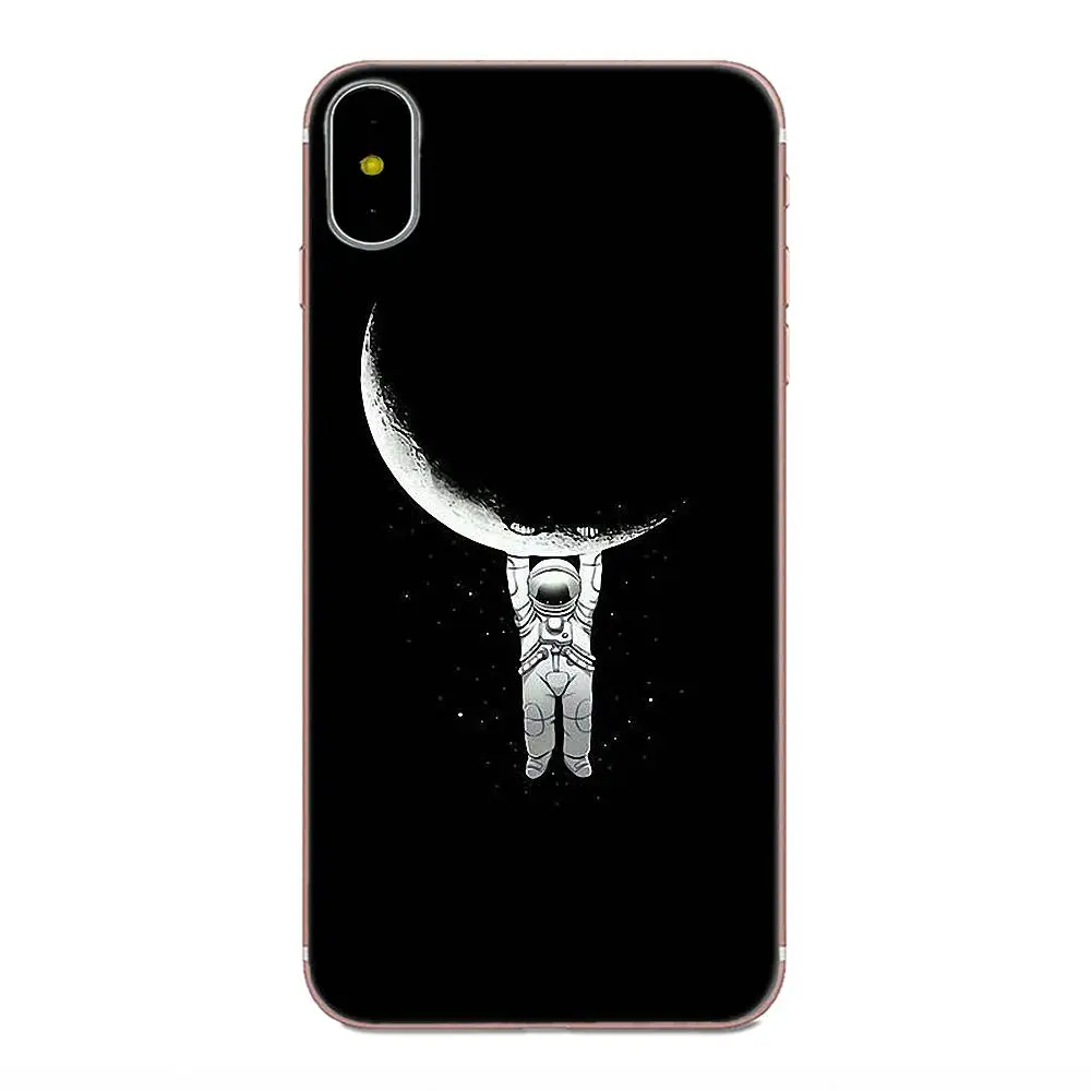 Астронавта Moon мягкий резиновый чехол для мобильного телефона LG Nexus 5 5X V10 V20 V30 V40 2017