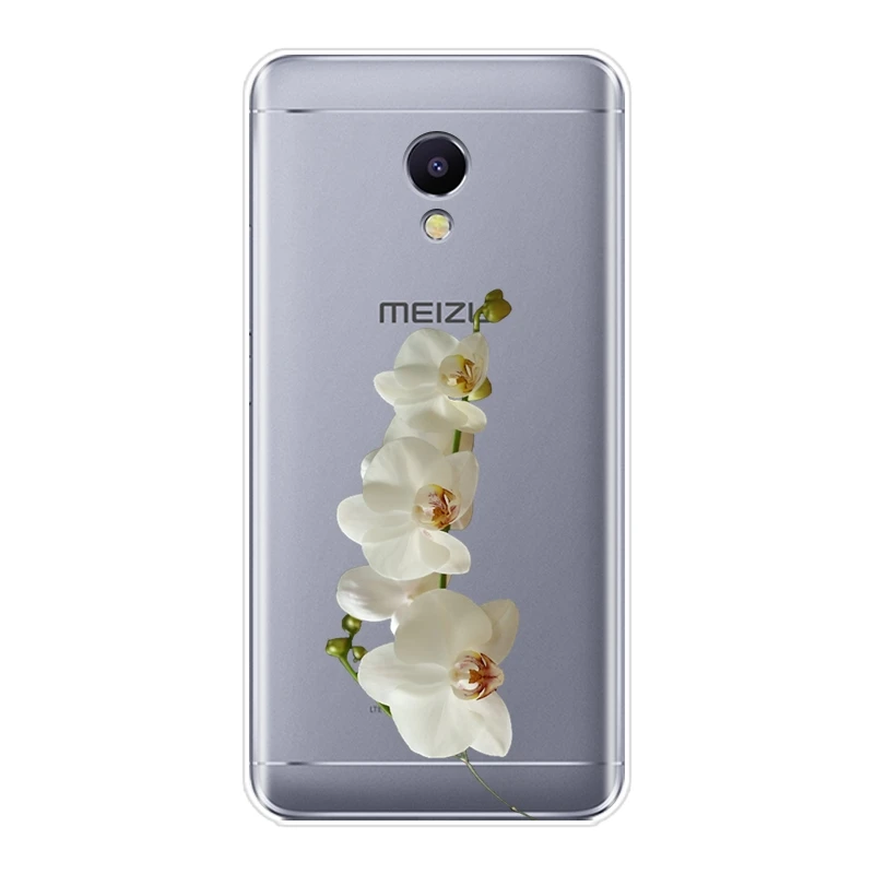 Чехол для телефона из ТПУ Meizu M2 M3 M5 M6 Note Flower Stone Floral Мягкая силиконовая задняя