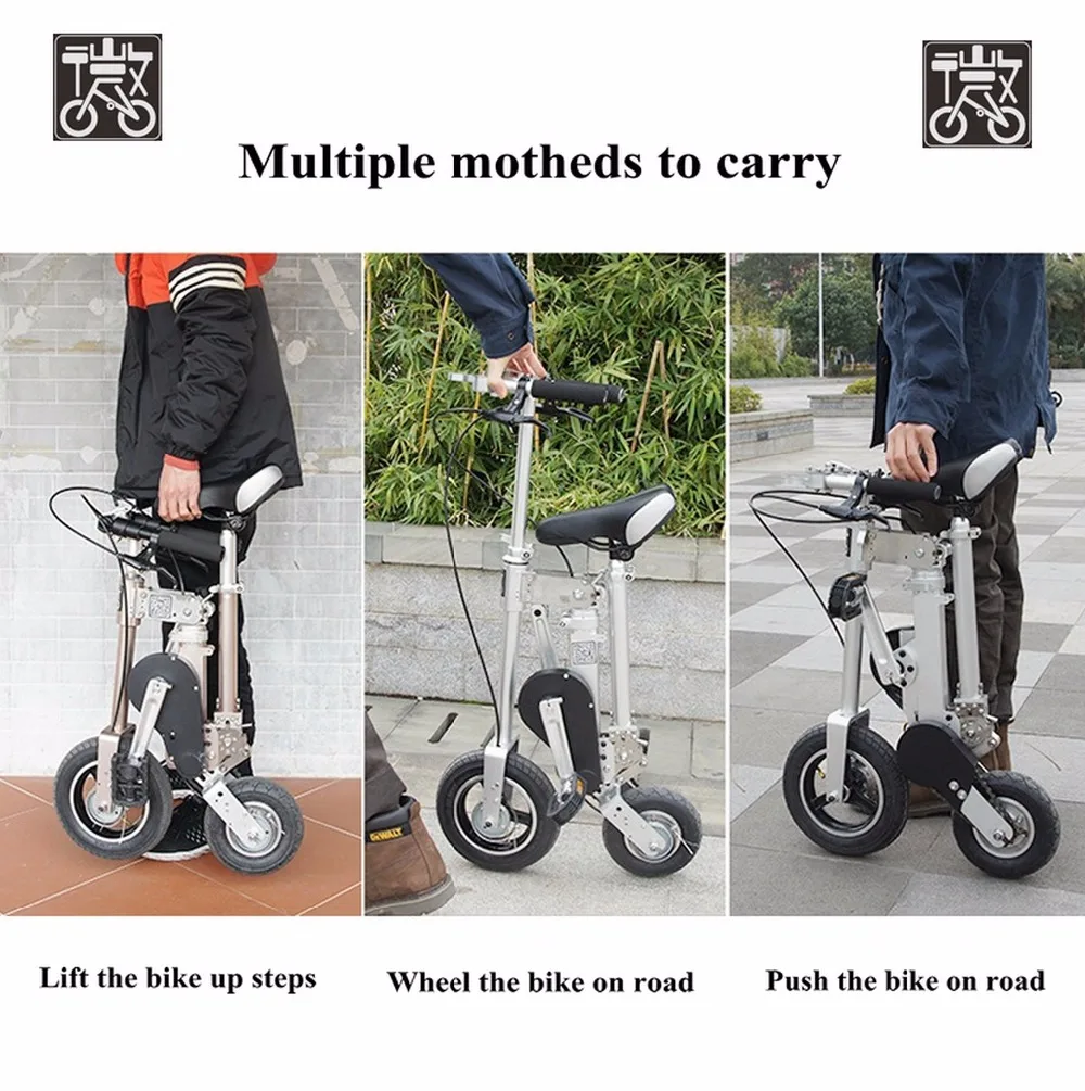 WEI Bike 10 дюймов, складная велосипедная Рама, детский велосипед, двойные барабанные тормоза, складные горные велосипеды, студенческий мужской и женский велосипед