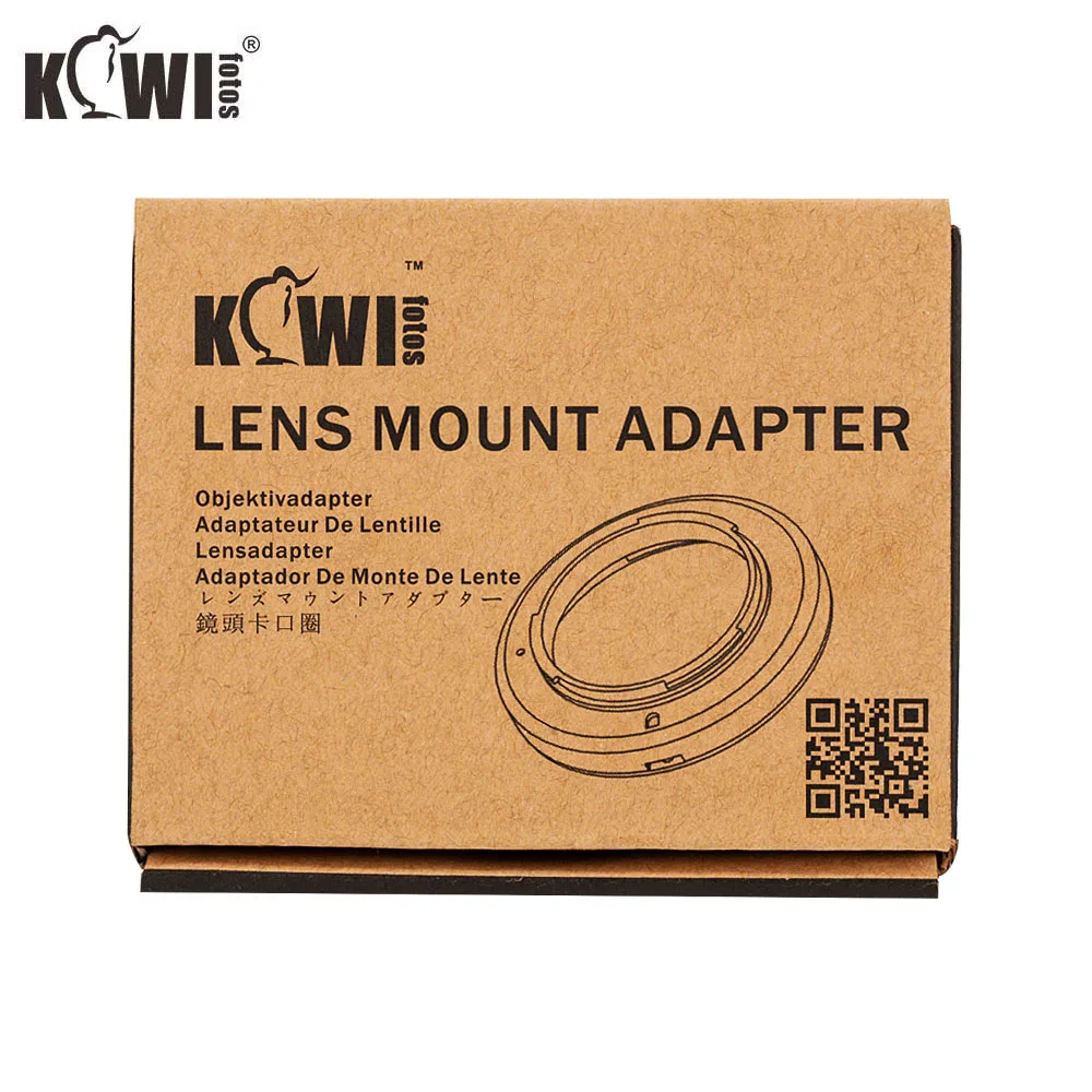 KIWIFOTOS LMA-NK_CRF Крепление объектива адаптер для Nikon F крепление для объективов Canon RF крепление корпуса из алюминиевого сплава+ латунь