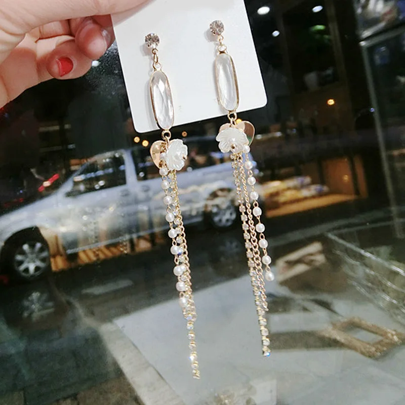 Liffly Fashion Jewelry Long Tassel Stud Earring Birthday Anniversary Party Gifts Italy Classic Personality Design Earings | Украшения и