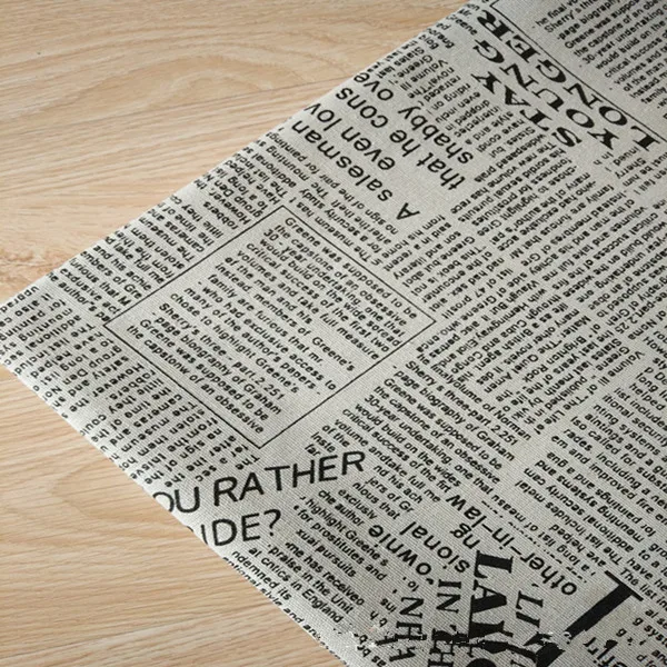 50x150 см хлопчатобумажная льняная ткань сделай сам Декор для дома с принтом