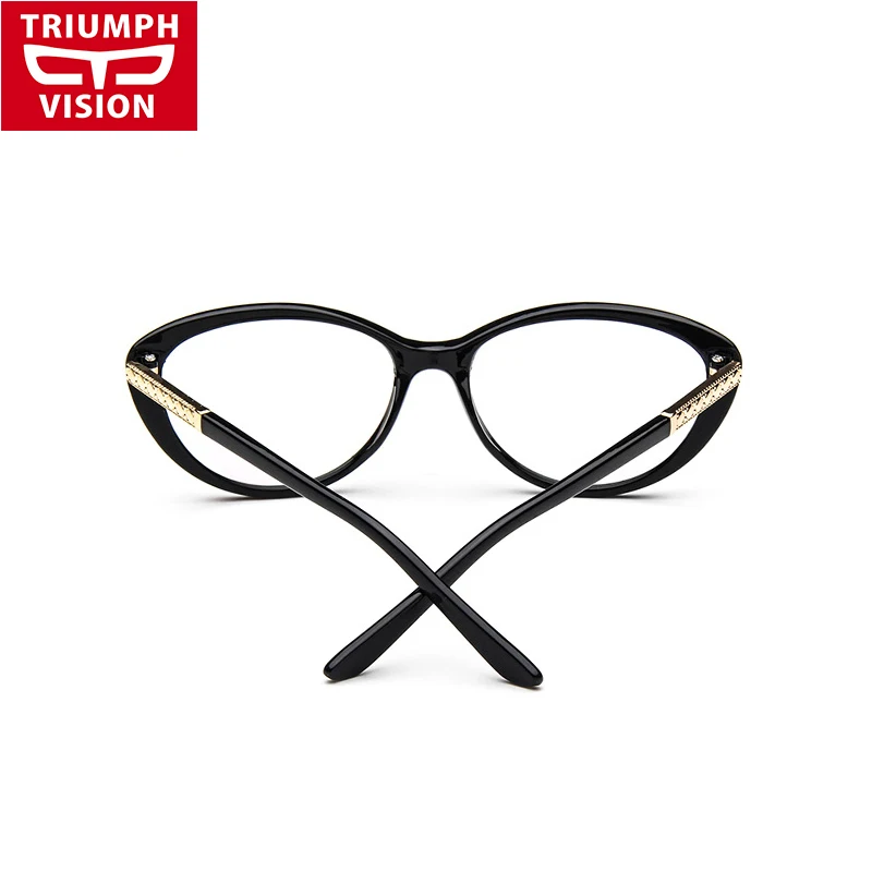 Женская оправа для очков TRIUMPH VISION винтажная кошачий глаз с прозрачными линзами