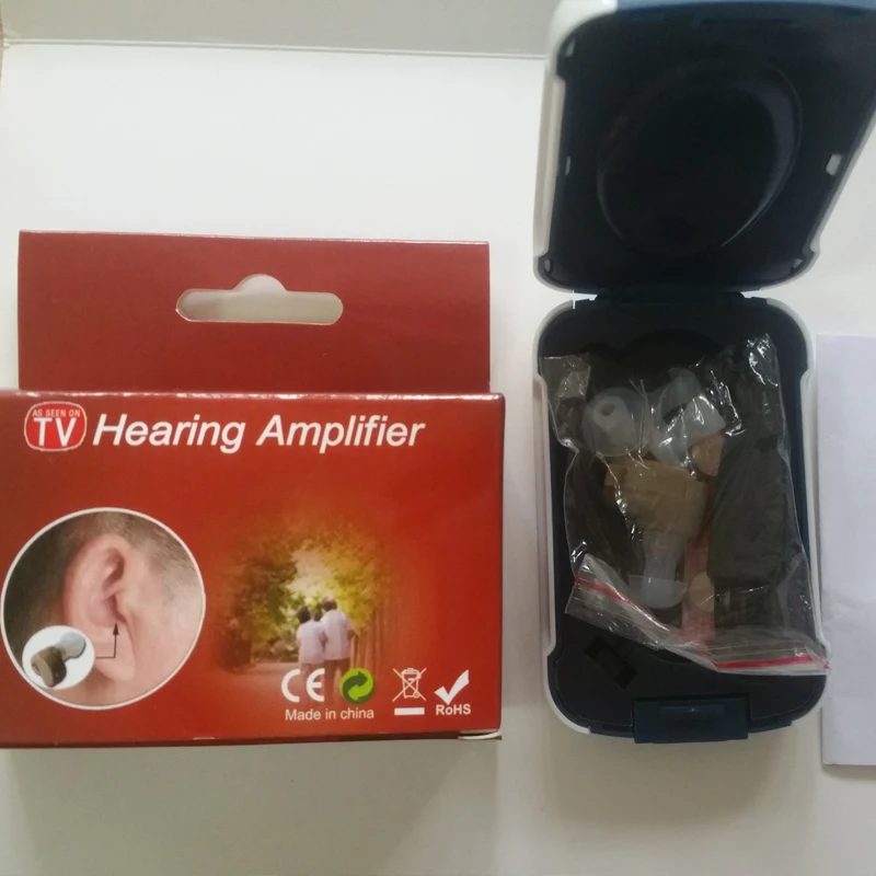 Портативный мини слуховые аппараты Невидимый звук Amplifie в ухо Best Усилители