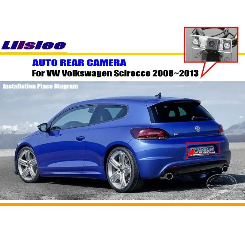 

Liislee Автомобильная камера для VW Volkswagen Scirocco 2008 ~ 2013/камера заднего вида/HD CCD RCA NTST PAL/светильник для номерного знака