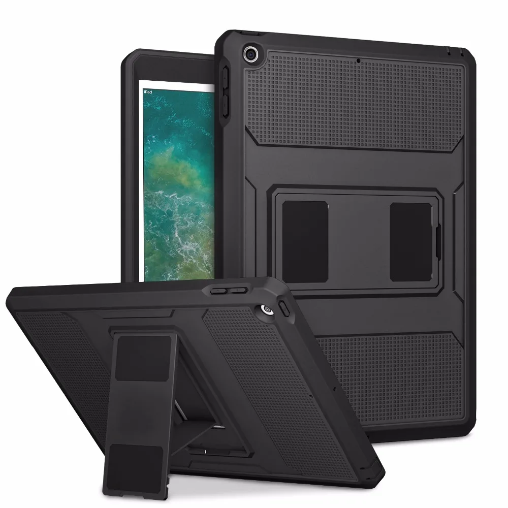 Чехол для 2018/2017 iPad 9 7 6 го/5 го поколения [Heavy Duty] ударопрочный полноразмерный