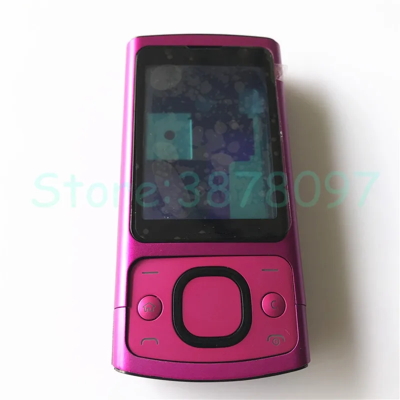 New Full Housing Case Battery Cover Front+Middle Frame Keypad For Nokia 6700S Repair Parts + Logo | Мобильные телефоны и