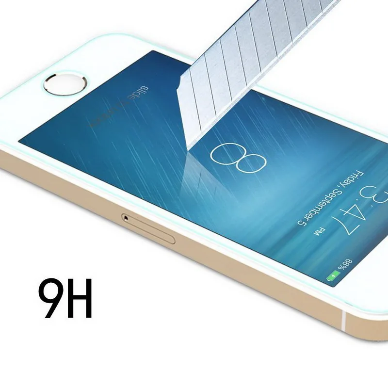 2 шт. = переднее и заднее закаленное стекло премиум класса для iPhone 5 5S SE с защитой от