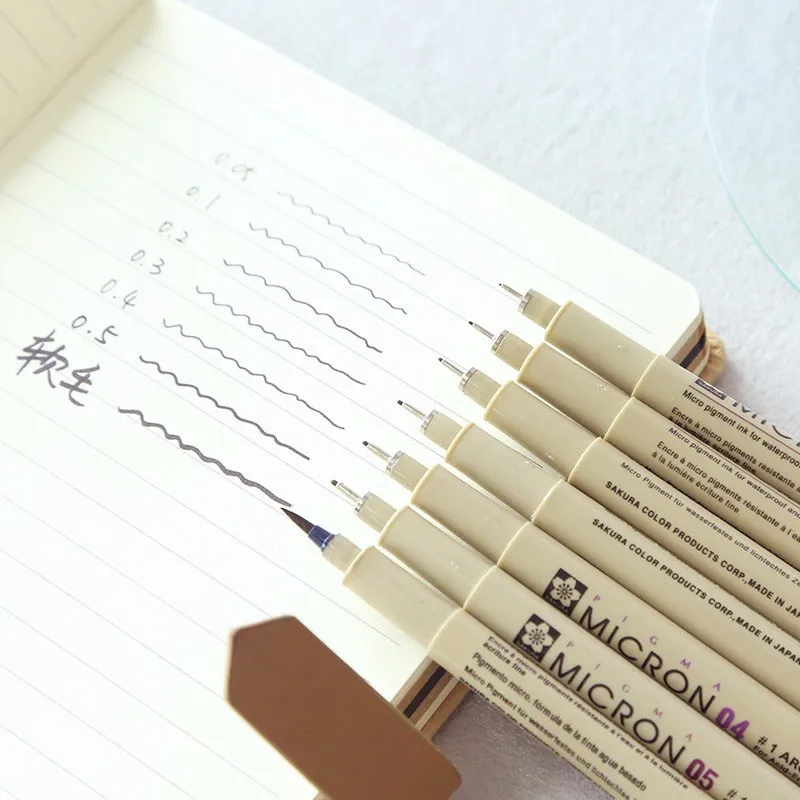 SAKURA PIGMA ручки MICRON игольчатые маркеры для рисования манги скетч дизайн