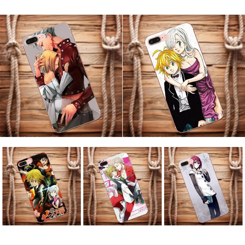 Термополиуретановый чехол с принтом The Seven Deadly Sins Meliodas Elizabeth Liones для Apple iPhone X 4 4S 5 5C