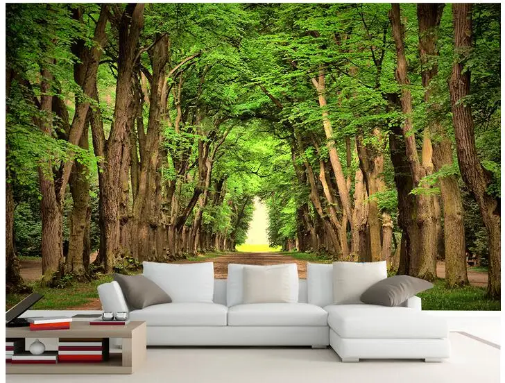 Настенные 3d обои на заказ нетканые настенные Стикеры с рисунком свежего леса