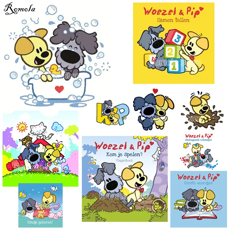 Мультяшная собака домашнее украшение комнаты алмазы вышивка живопись 5D DIY полный