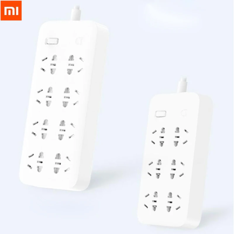 Удлинитель питания Xiaomi быстрая зарядка 2500 Вт 10 А 6 стандартных розеток/8 розеток/3