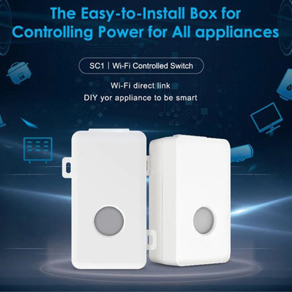 Broadlink SC1 пульт управления ler Box Smart Switch WiFi приложение для Alexa Google Home 2 4 GHz 433 MHz 10A