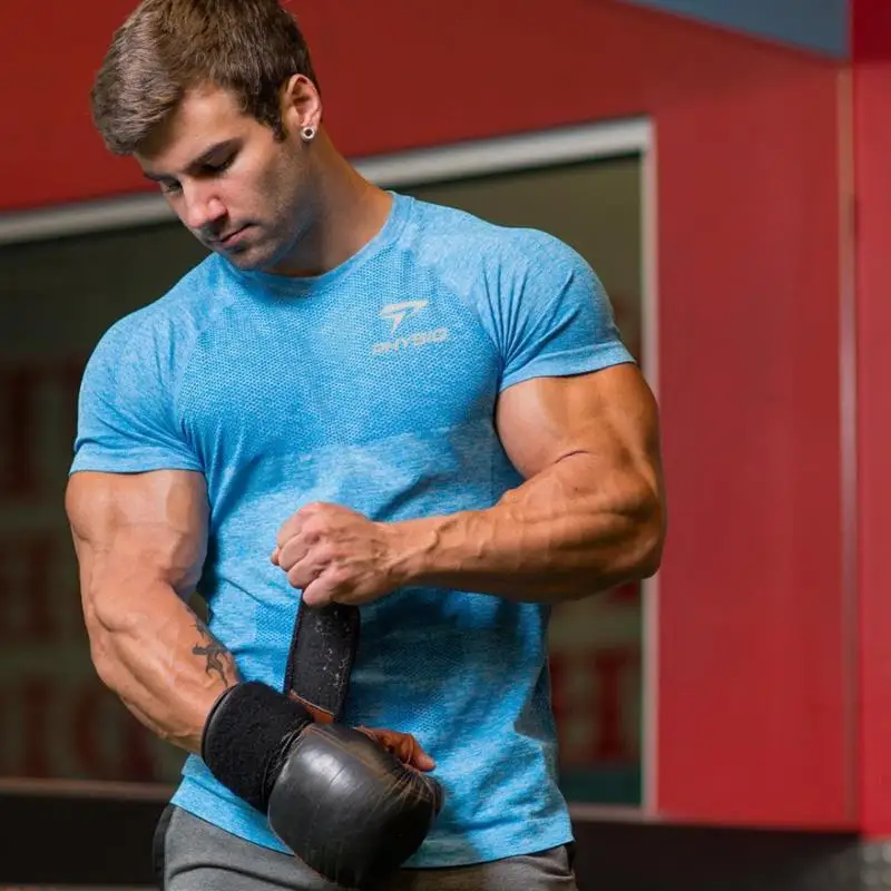Спортивная футболка, Спортивная Мужская футболка, Рашгард, быстросохнущая футболка для бега, Мужская футболка для фитнеса, эластичная Спортивная футболка для баскетбола
