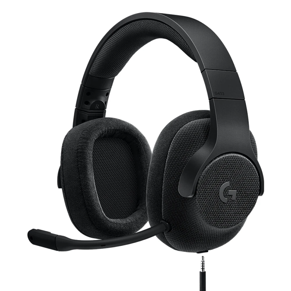 Игровая Проводная гарнитура Logitech G433 7 1 с объемным звуком и микрофоном|Коврики для
