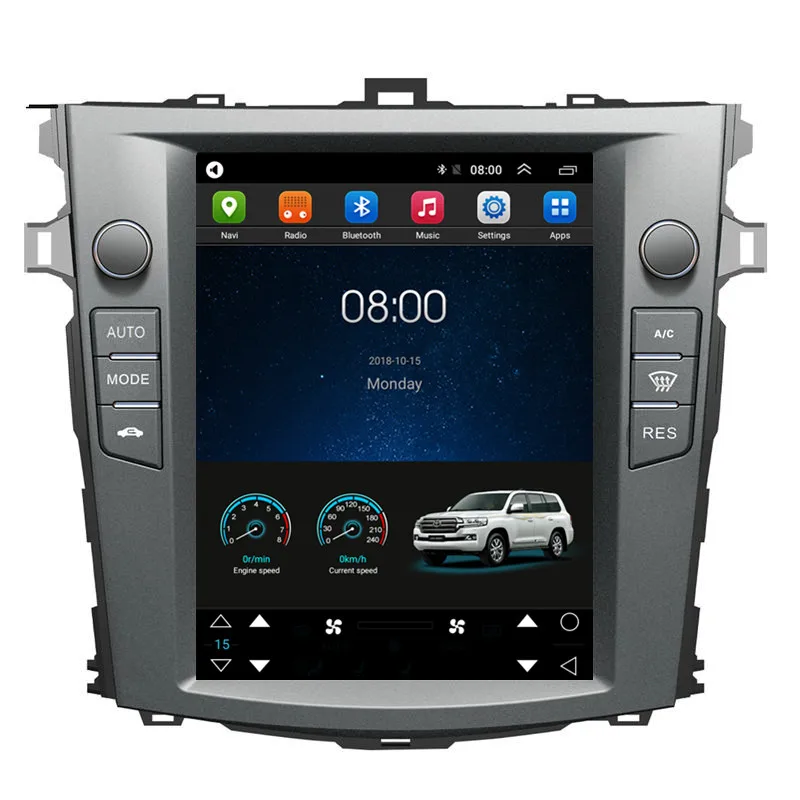 Автомобильный мультимедийный плеер Tesla вертикальный экран 10 4 дюйма Android DVD GPS