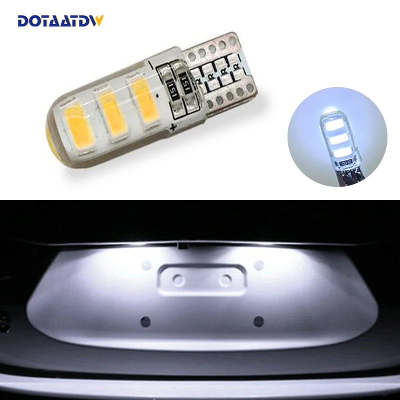 Автомобильная светодиодная лампа DOTAATDW 1 шт T10 5630 SMD 12 В Освещение номерного знака