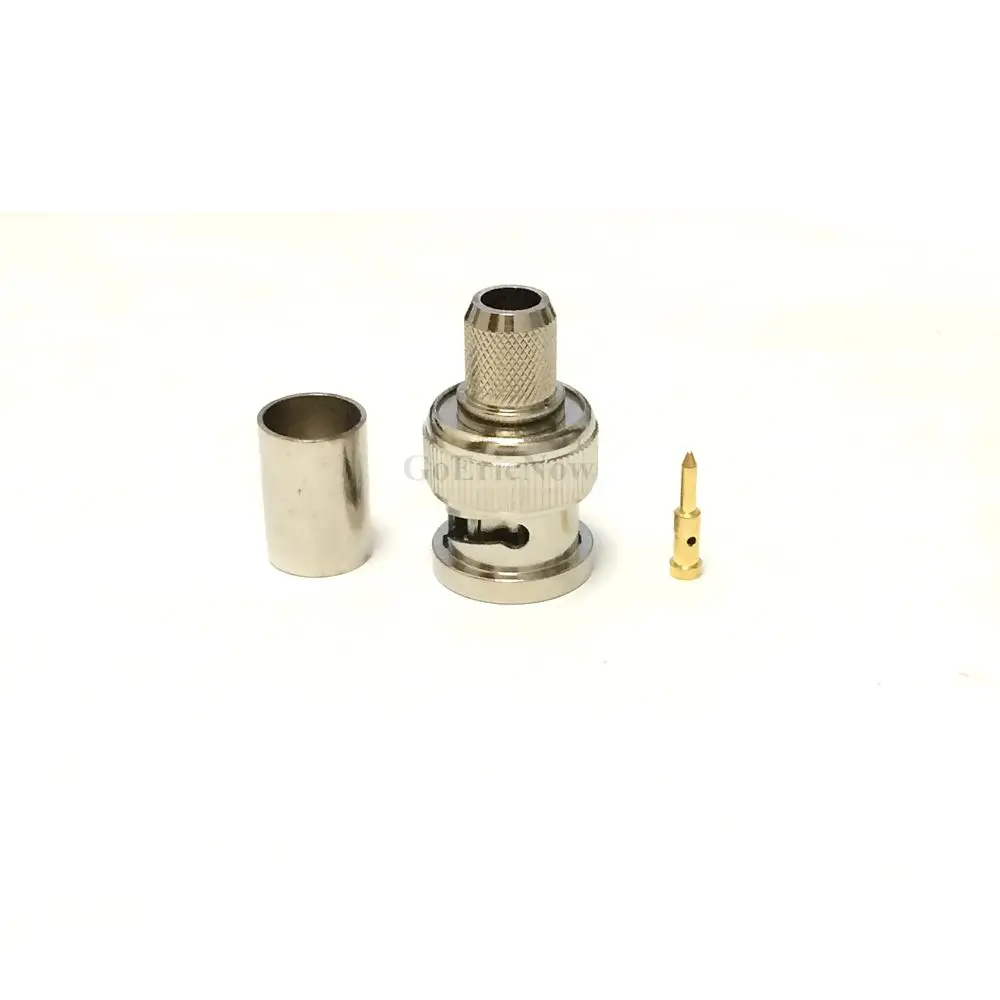 5 шт. RF коаксиальный 50 Ом BNC штекер для 5D-FB 50-5 LMR300 RG5 RG6 Коаксиальный Кабельный