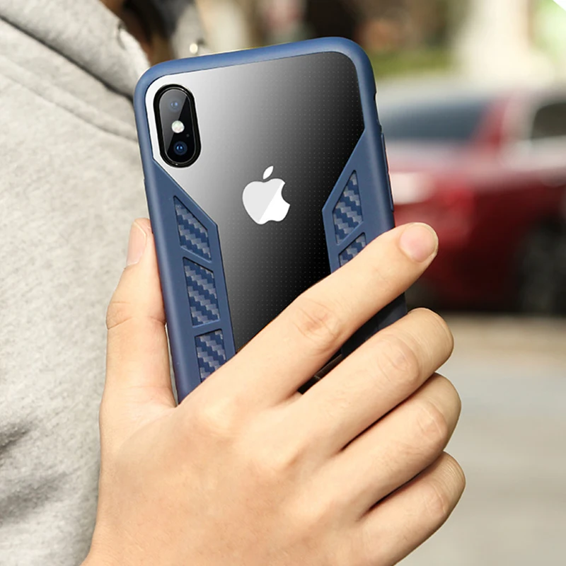 Kerzzil Anti-knock Shockproof Phone Case for iphone 7 8 Plus 2 in 1 Hybrid TPU + PC Armor Back iPhone X 6 6S |