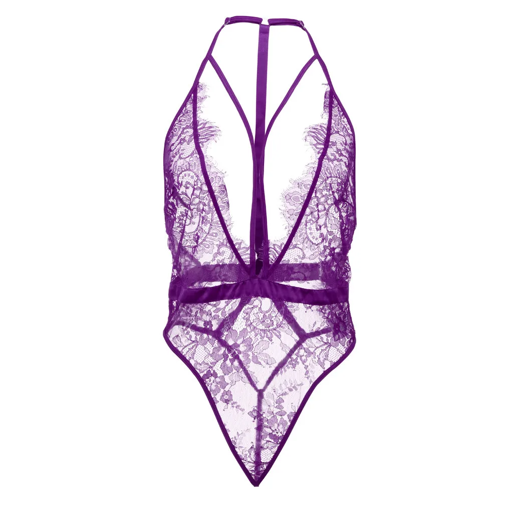Women Underwear Flower Lace Mesh Cloth V Neck Sleepwear Strap Chemise Sexy Lingerie baby doll mujer intimo donna sexy hot porno |
