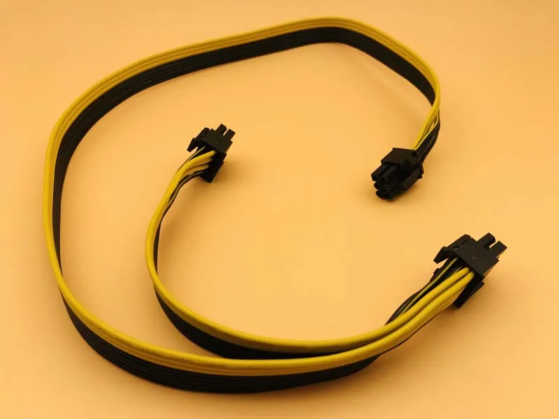 10 шт. блок питания кабели PCI e Molex 6pin к 2 8 pin 6 + 2pin Express внутренний сплиттер ленточный