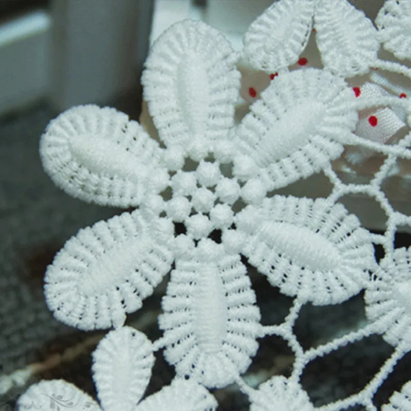 Водорастворимая кружевная ткань 2y материалы ручной работы утолщенные