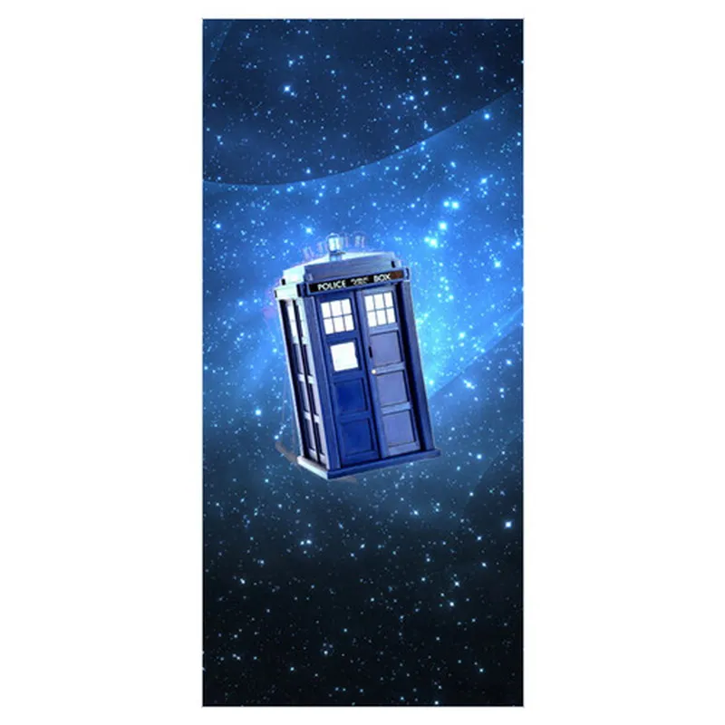 Мягкое бамбуковое из микрофибры с принтом Doctor Who Tardis быстросохнущее банное