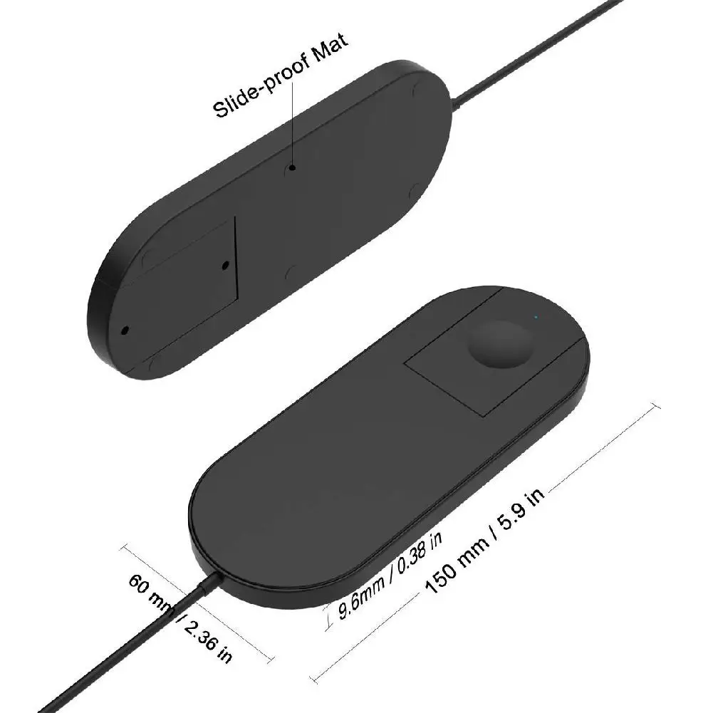 2 в 1 Qi быстрая Беспроводная зарядка подставка зарядное устройство для iWatch Apple Watch