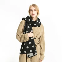 autumn women long scarves 20085cm designer polka dots print female fashion casual shawl warm cashmere blanket scarves