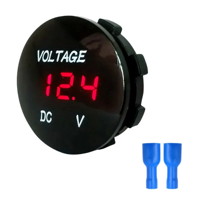 DC 12V-24V Digital Panel Voltmeter Voltage Meter Tester Led Display Green/red/blue for Car Motorcycle Auto | Автомобили и