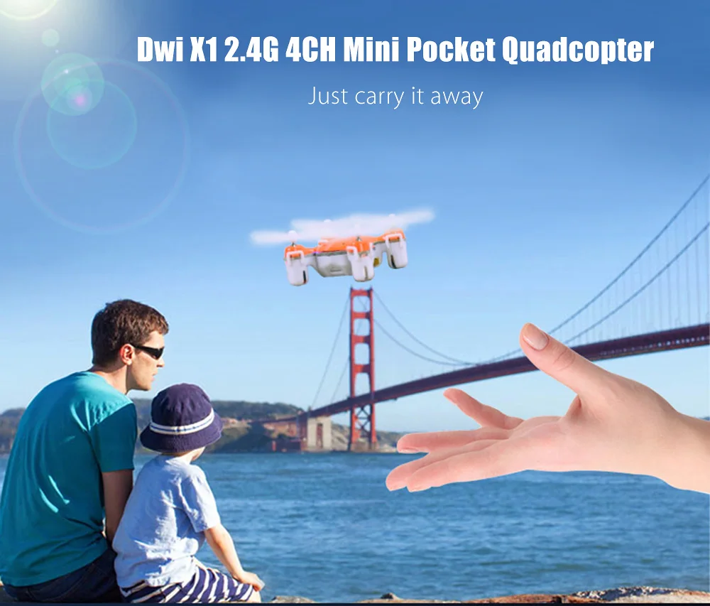 Dwi X1 RC Mini Pocket Drone toys 2.4G 4CH 6 Axis Gyro Altitude Hold Quadcopter Mode Aircraft Stunt Helicopter | Игрушки и хобби