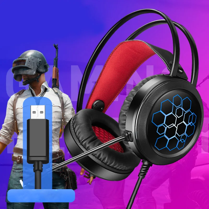 1 шт. 7 Gamer Headset gamer Headphone Jack Bass 3D стерео звук эффект Игровые наушники с микрофоном