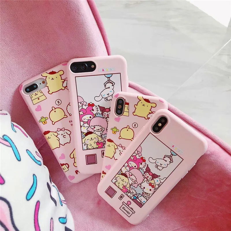 Cute Cartoon Phone Case For Iphone 6 6S Plus Silicone Soft TPU Bags Animals Painted iphone 7 8 plus X XR XS MAX Shell |