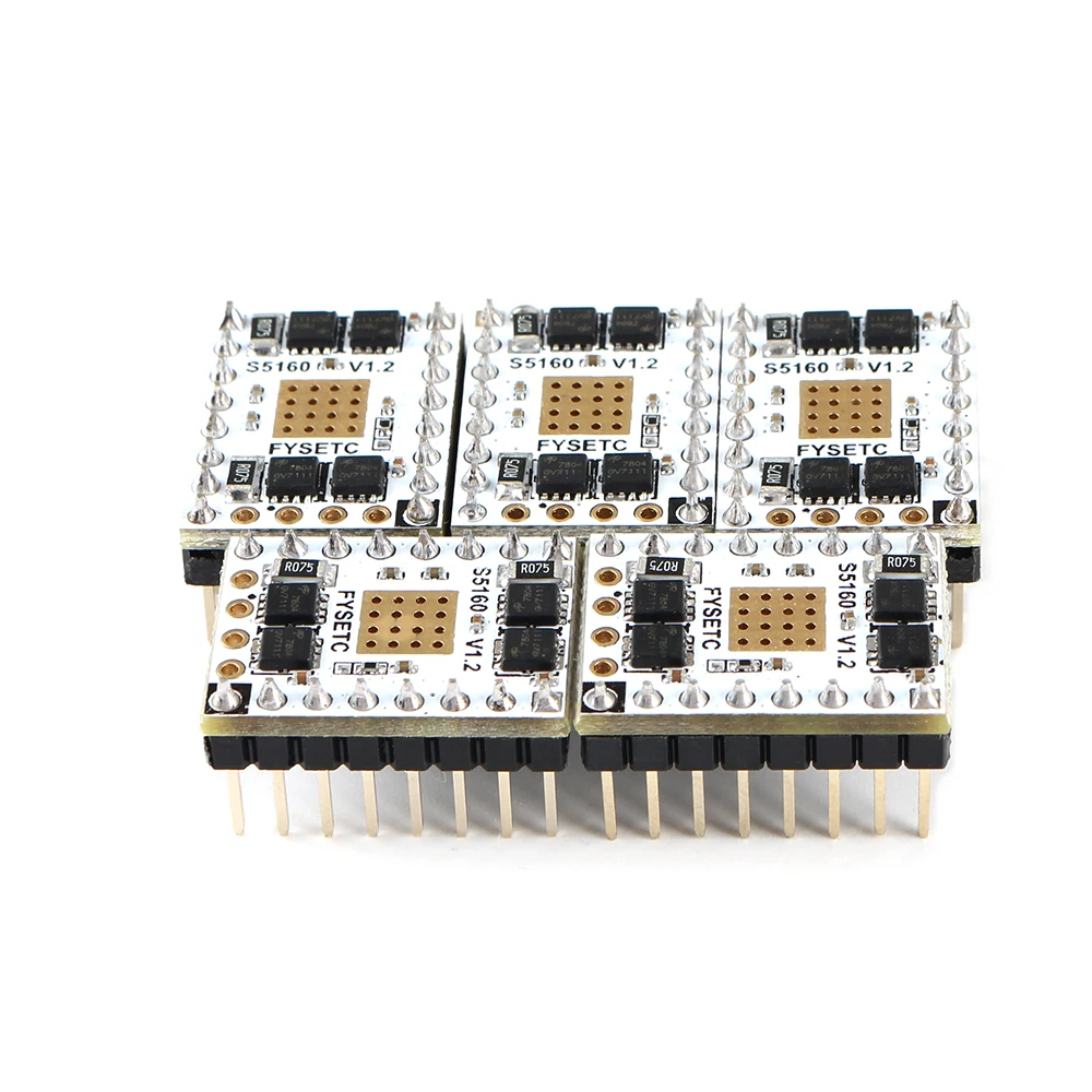 2 шт. TMC5160 V1.2 SPI Драйвер шагового двигателя S5160 высокое Мощность Stepstick Mute драйвер для 57 шаговый двигатель F6 доска VS TMC2130 V1.2