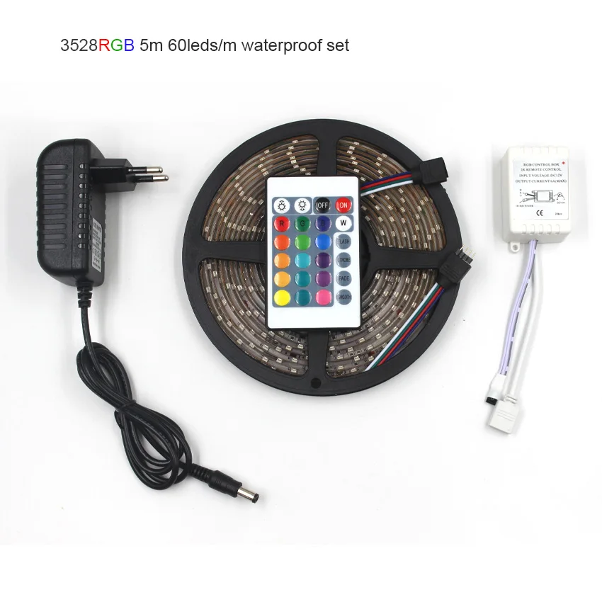 IKVVT RGB СВЕТОДИОДНАЯ лента SMD 3528 светодиодная неоновая лампа Гибкая Диодная 24Key ИК