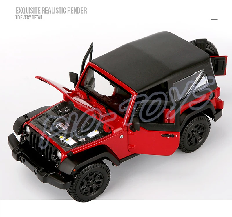 Новогодний подарок Willys 1/18 большая модель автомобиля внедорожника джипа серии