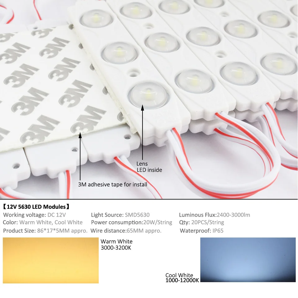 20 шт. DC 12 В светодиодный модуль RF беспроводной с регулируемой яркостью DIY Kit Light ing