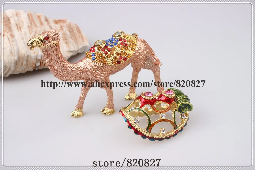 Camel ювелирные изделия с кристаллами безделушка кольцо коробка драгоценными