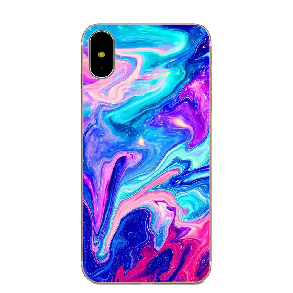 Тонкий силиконовый чехол розового цвета и aqua Marble для Xiaomi Redmi Note 2 3S 4 4A 4X 5 5A 6 6A Pro Plus |
