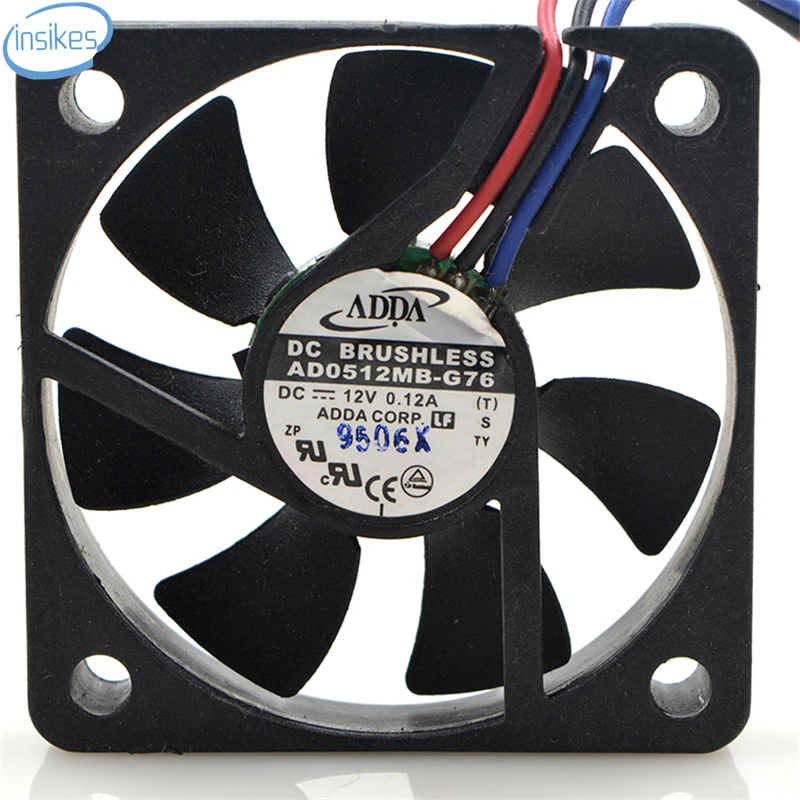 AD0512MB G76 Процессор вентилятор охлаждения dc 12 В 0.12A 5010 5 см 50*50*10 мм 3 провода|wire wire|wire