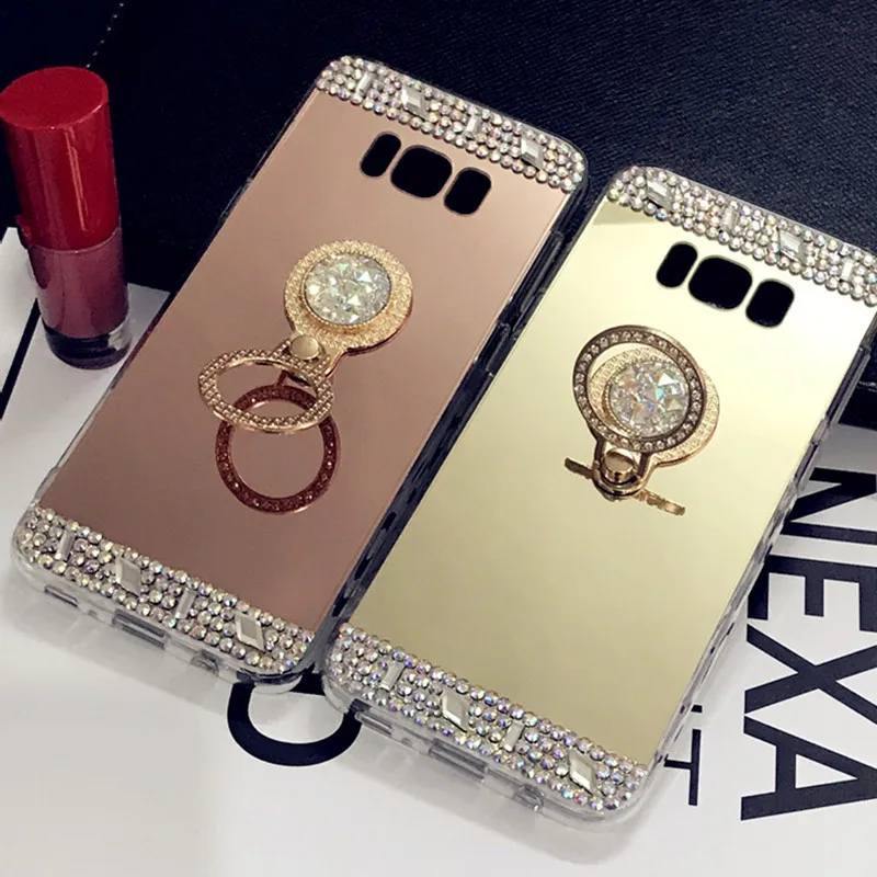 Mirror case crystal cover For Samsung galaxy J4 J6 A6 J2 2018 s9 s8 Note 9 8 Galaxy J7 neo A8 A7 J5 2017 A5 2016 phone | Мобильные