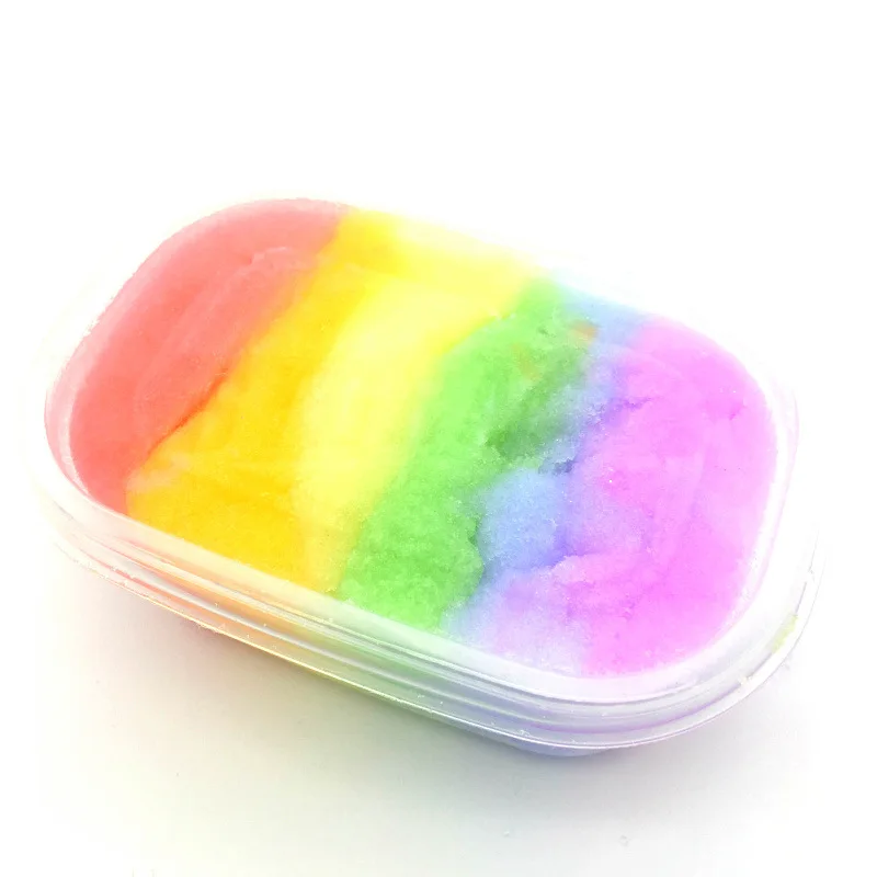 Снежная как грязь интересные DIY слаймы декомпрессионные игрушки для детей