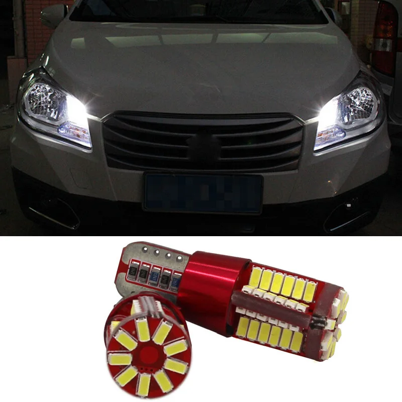 2x T10 W5W светодиодный Canbus 3014 SMD габаритный фонарь для Suzuki Grand Vitara Swift SX4 Jimny Samurai Liana Baleno