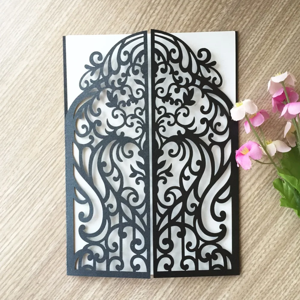 

50pcs Latest Design Love Door Glossy Shiny Paper Card Personalized Keepsakes Postcards For Xmas Wedding Birthday Decoration