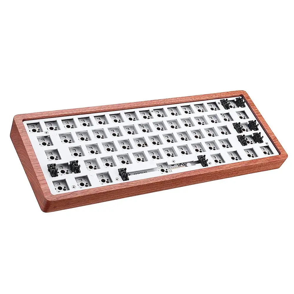 Geek заказной GK61 [Деревянный чехол версия] Горячая замена 60% RGB клавиатура заказной комплект PCB Монтажная пластина